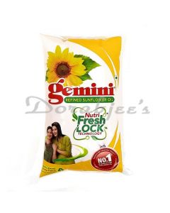 GEMINI SUNFLOWER REFINED OIL POLY PACK 1L