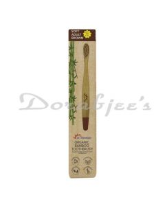 DR MOREPEN ORGANIC BAMBOO TOOTH BRUSH ADULT BROWN SOFT