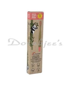 DR MOREPEN GUBB ORGANIC BAMBOO TOOTH BRUSH KIDS SOFT PINK