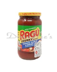 RAGU TOMATO GARLIC ONION PASTA SAUCE SM 396G