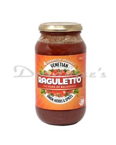 RAGULETTO ONION  HERBS SPICES PASTA SAUCE 500ML