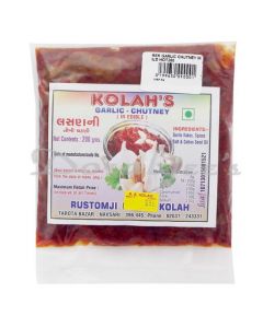 REK RUSTOMJI KOLAH  GARLIC CHUTNEY IN OIL 200G