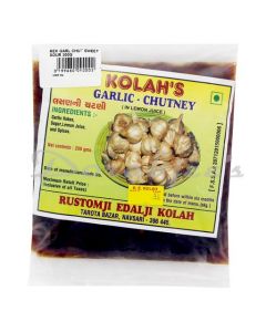 REK RUSTOMJI KOLAH  GARLIC CHUTNEY IN LEMON JUICE 200G