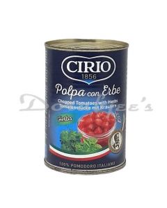 CIRIO CHOPPED TOMATO HERBS 400G