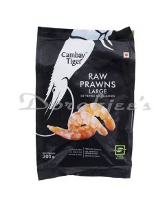 CAMBAY TIGER PRAWNS LARGE DEVEINED CLEANED  300G