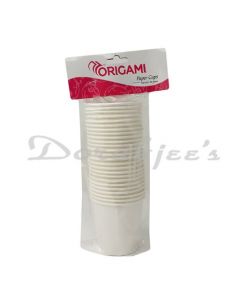 ORIGAMI PAPER CUPS 150ML 25S PLAIN