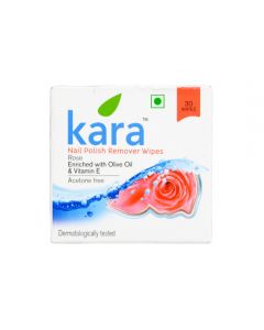 KARA NAIL POLISH REMOVER WIPES 30’S ROSE