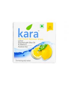 KARA NAIL POLISH REMOVER WIPE LEMON