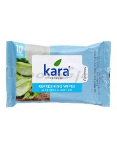 KARA ALEO VERA MINT OIL WET WIPES 10