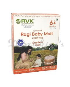 RVK FOODS, FINGER MILLET (NACHINI) BABY MALT FOR BABIES 6 MONTHS TO 2 YEARS.