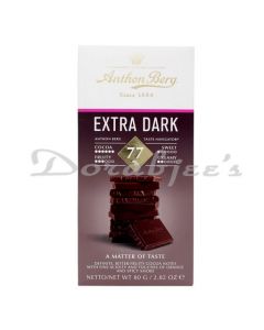 ANTHON BERG 77% EXTRA DARK 80G