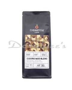 CHERRITOS COFFEE, COORG MUD BLEND (MEDIUM DARK ROAST), FRESHLY ROASTED, 250 GRAMS (GROUND)