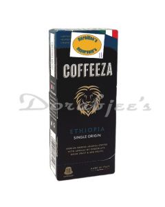 COFFEEZA ETHIOPIA COFFEE CAPSULES PACK OF 10, NESPRESSO COMPATIBLE