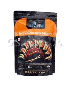 BLUE TIGER FOODS READY TO MAKE  SPICY CHICKEN MOMOS 500G / 20 PCS