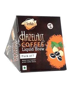 TRELISH HAZELNUT COFFEE LIQUID BREW - BOX OF 7 SACHETS 186GM