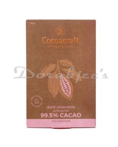 COCOACRAFT 99.5% COCOA EXTRA BITTER DARK CHOCOLATE COUVERTURE 210G