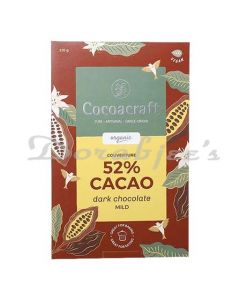 COCOACRAFT ORGANIC 52% DARK CHOCOLATE COUVERTURE 210G