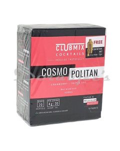 CLUBMIX COCKTAILS-COSMOPOLITAN COCKTAIL MIXER (10 PACKETS)