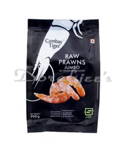 CAMBAY TIGER PRAWNS DEVEINED CLEANED JUMBO 300G