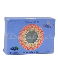 KHADI VEDA BLUEBERRY HANDMADE BATH SOAP 100 GM