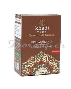 KHADI VEDA HERBAL BROWN MEHNDI HENNA POWDER FOR HEALTHY SCALP & HAIR ( 20GM X 5 ) 100GM EACH