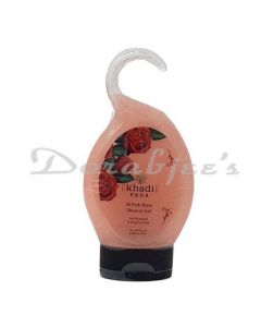 KHADI VEDA BRITISH ROSE SHOWER GEL FOR BODY FACE 175ML