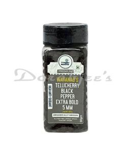 YOGIKROOTS TELLICHERRY BLACK PEPPERCORNS EXTRA BOLD 5MM 50 GM