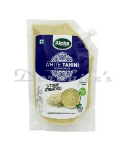 ALPHAFOODS NATURAL TAHINI PASTE  WITH SPOUT PACKAGING WITH NO ADDITIVES - 200 GMS