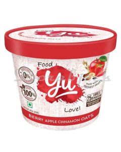 YU BERRY APPLE CINNAMON INSTANT OAT BOWL 55G