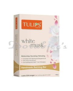 TULIPS BATHING BARS WHITE MUSK 125GM