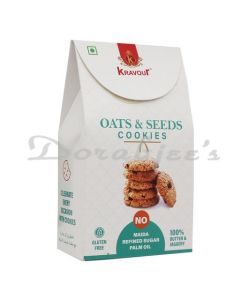 KRAVOUR GLUTEN FREE OATS & SEEDS COOKIES 150G