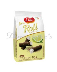 LAGO MINI ROLL WAFERS - LIME 125G