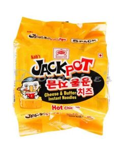 JACKPOT CHEESE & BUTTER HOT CHICKEN NDLES 100GX5PKT