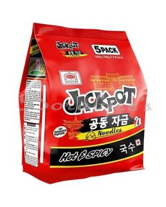 JACKPOT 2X HOT & SPICY NOODLES 100GX5PKT