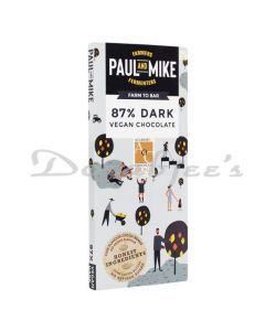 PAUL & MIKE 87% DARK PLAIN CHOCOLATE 68G