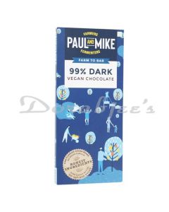 PAUL & MIKE 99% DARK VEGAN CHOCOLATE 68G