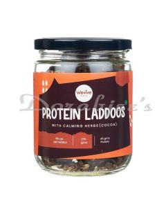 WEVIVE INDIA PROTEIN LADDOOS WITH CALMING HERBS,COCOA (PACK OF 18), 200G