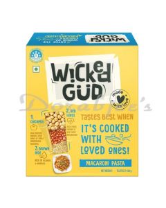 WICKEDGUD MACARONI PASTA 450GM MADE WITH CHICKPEA, RED LENTIL & BROWN RICE.