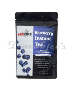 EATKINS BLUEBERRY INSTANT GREEN TEA WITH ASHWAGANDHA & TULSI, 100 GRAMS