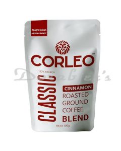 CORLEO CINNAMON FINE GRIND MEDIUM ROAST ARABICA GROUND COFFEE (AEROPRESS, ESPRESSO, HOT BREW)100G