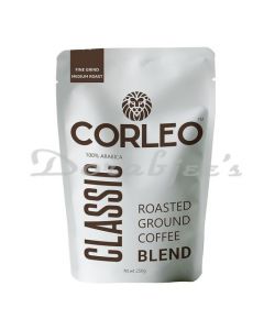 CORLEO CLASSIC FINE GRIND MEDIUM ROAST ARABICA GROUND COFFEE (AEROPRESS, ESPRESSO, HOT BREW) 250G