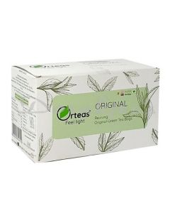 ORTEAS ORIGINAL GREEN TEA, ORIGINAL DARJEELING GREEN TEA. FOR SMOOTH TASTE. 20 TEA BAGS. 40G