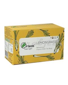 ORTEAS REFRESHING LEMONGRASS GREEN TEA,FRESH LEMONGRASS.ORIGINAL DARJEELING GREEN TEA.20 TEA BAGS40G