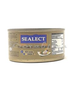 SEALECT TUNA STEAK SUNFLOWER OIL 185G