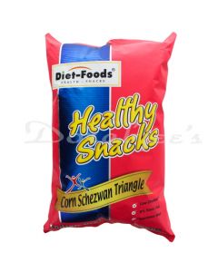 DIET FOODS HEALTH SNACKS    CORN SCHEZWAN TRIANGLE 200G