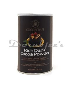 COCOACRAFT DARK COCOA POWDER 200G