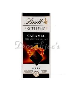 LINDT CARAMEL SEA SALT DARK 100