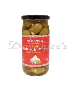 KOUZINA HALKIDIKI OLIVES STFD WITH GARLIC, 200G