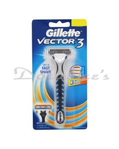 GILLETTE VECTOR 3 SHAVING STICK WITH RAZOR