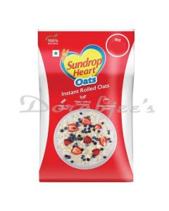 SUNDROP HEART PLAIN OATS 1KG